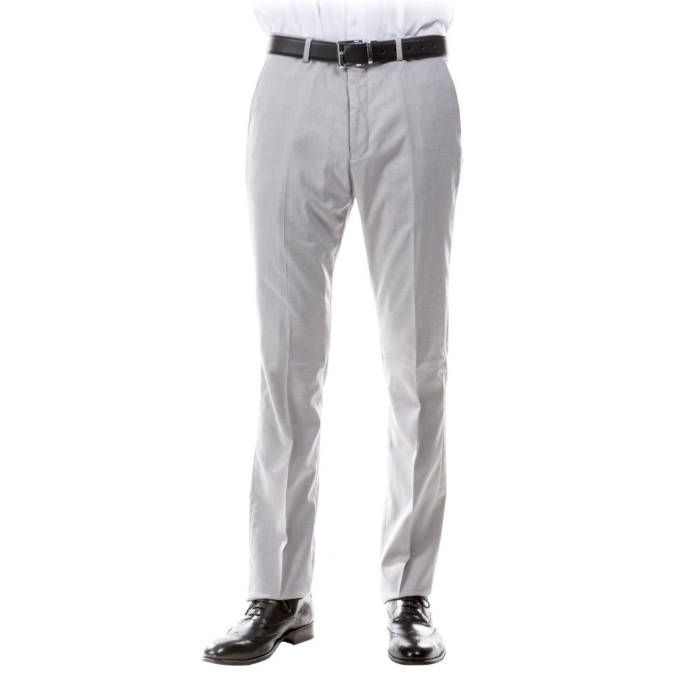 ZeGarie Tailored Fit Suit Separates Pants, Lt. Grey (Tailored to Move and Flex)